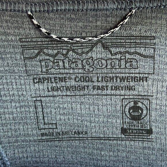 NWOT Patagonia Gray Capilene Cool Lightweight Racerback Tank Top - Picture 3 of 6